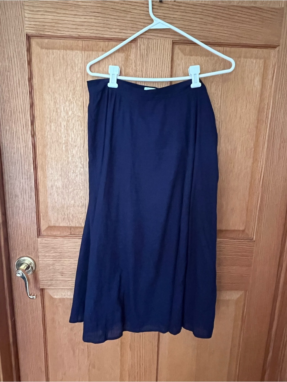 Old Navy cotton Navy Midi A-Line Skirt